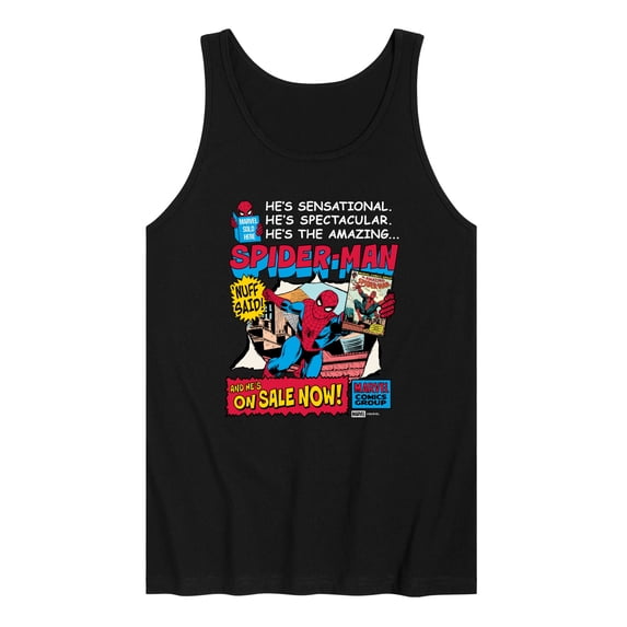 Marvel - Spider-Man He's Sensational Comic - Men's Sleeveless Graphic Tank