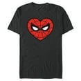 thumbnail image 1 of Marvel Spider-Man Heart - Short Sleeve Blended T-Shirt for Adults - Customized-Dark Heather, 1 of 5