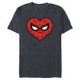 thumbnail image 1 of Marvel Spider-Man Heart - Short Sleeve Blended T-Shirt for Adults - Customized-Navy Heather, 1 of 5