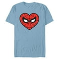 thumbnail image 1 of Marvel Spider-Man Heart - Short Sleeve Blended T-Shirt for Adults - Customized-Ocean Blue, 1 of 5
