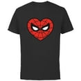 thumbnail image 1 of Marvel Spider-Man Heart - Short Sleeve Cotton T-Shirt for Adults - Customized-Black, 1 of 5