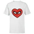 thumbnail image 1 of Marvel Spider-Man Heart - Short Sleeve T-Shirt for Kids - Customized-White, 1 of 5
