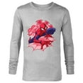 thumbnail image 1 of Marvel Spider-Man Hearts Valentine's Day - Long Sleeve T-Shirt for Men - Customized-Athletic Heather, 1 of 5