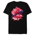 thumbnail image 1 of Marvel Spider-Man Hearts Valentine's Day - Short Sleeve Blended T-Shirt for Adults - Customized-Black, 1 of 5
