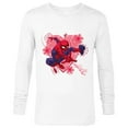 thumbnail image 1 of Marvel Spider-Man Hearts and Flowers Valentine's Day - Long Sleeve T-Shirt for Men - Customized-White, 1 of 5