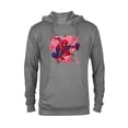 thumbnail image 1 of Marvel Spider-Man Hearts and Flowers Valentine's Day - Pullover Hoodie for Adults - Customized-Athletic Heather, 1 of 5