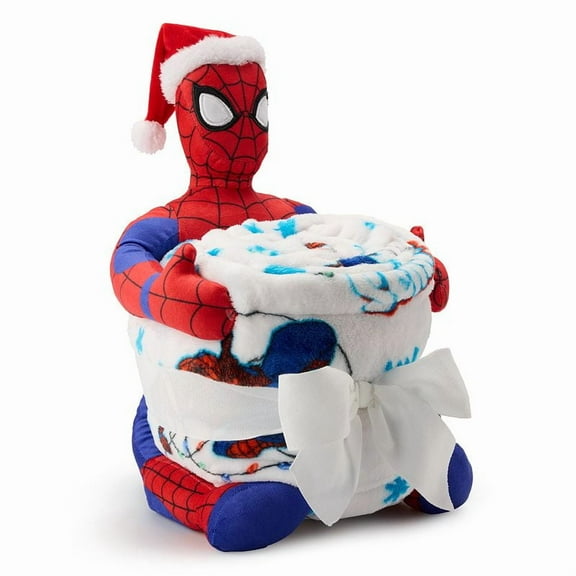 Marvel Spider-Man Holiday Pillow Buddy & Throw Blanket Set