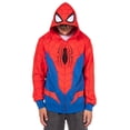 thumbnail image 1 of Marvel Spider-Man Hoodie Men's Cosplay Costume Zip Up Hooded Sweatshirt, 1 of 6