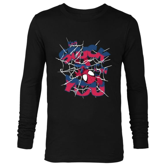 Marvel Spider-Man I'm Stuck on You Valentine's Day - Long Sleeve T-Shirt for Men - Customized-Black