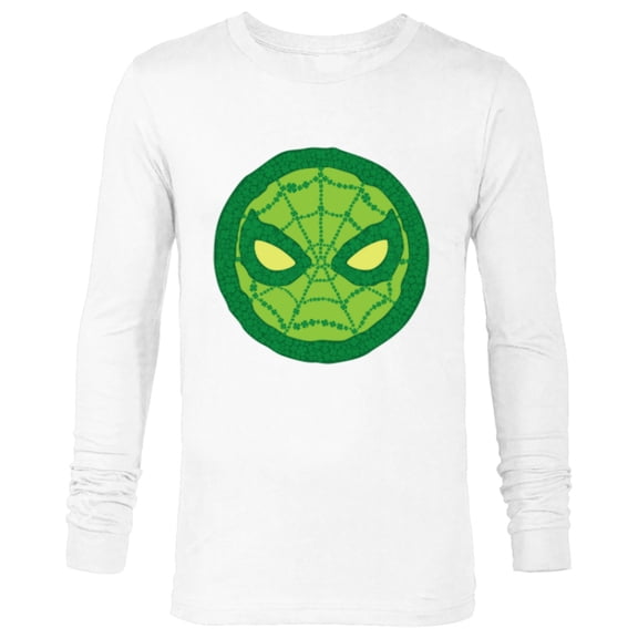 Marvel Spider-Man Icon Clovers Shamrock St Patrick’s Day - Long Sleeve T-Shirt for Men - Customized-White