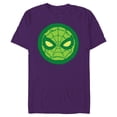 thumbnail image 1 of Marvel Spider-Man Icon Clovers Shamrock St Patrick’s Day - Short Sleeve Blended T-Shirt for Adults - Customized-Purple, 1 of 5