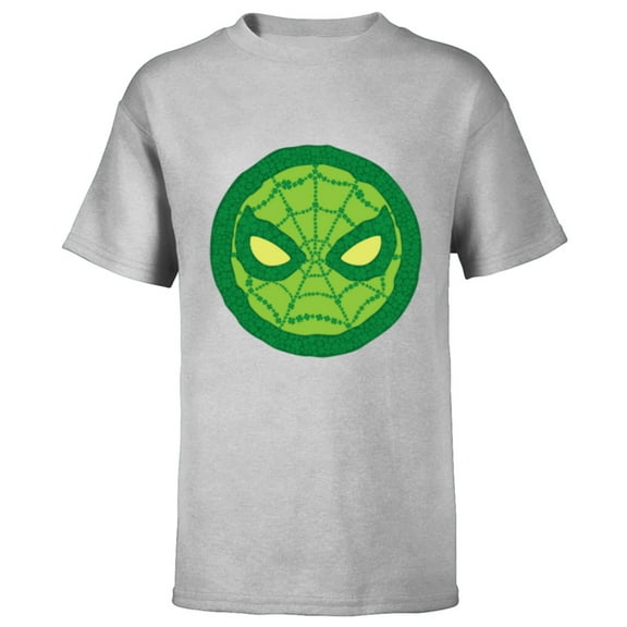 Marvel Spider-Man Icon Clovers Shamrock St Patrick’s Day - Short Sleeve T-Shirt for Kids - Customized-Athletic Heather