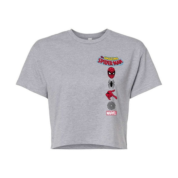Marvel Spider-Man - Icons - Juniors Cropped Graphic T-Shirt