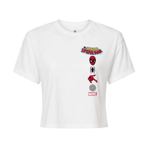 Marvel Spider-Man - Icons - Juniors Cropped Graphic T-Shirt