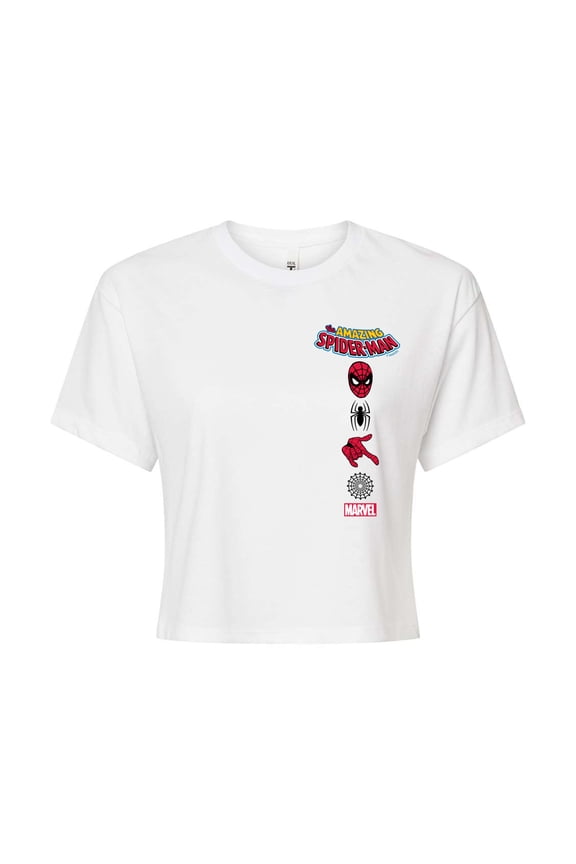 Spider-Man - Icons - Juniors Cropped Graphic T-Shirt