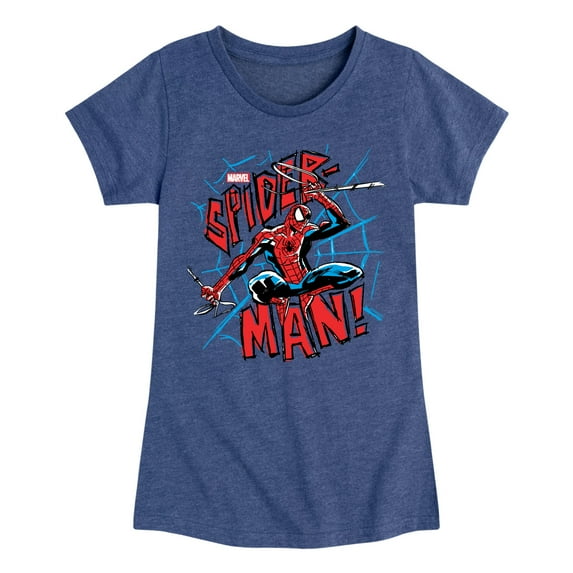 Marvel Spider-Man - Ink - Toddler And Youth Girls Fitted Short Sleeve Graphic T-Shirt