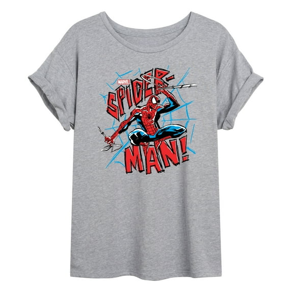 Marvel Spider-Man - Ink - Women's Oversized Graphic T-Shirt