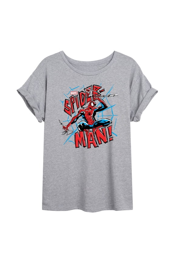 Spider-Man - Ink - Women's Oversized Graphic T-Shirt