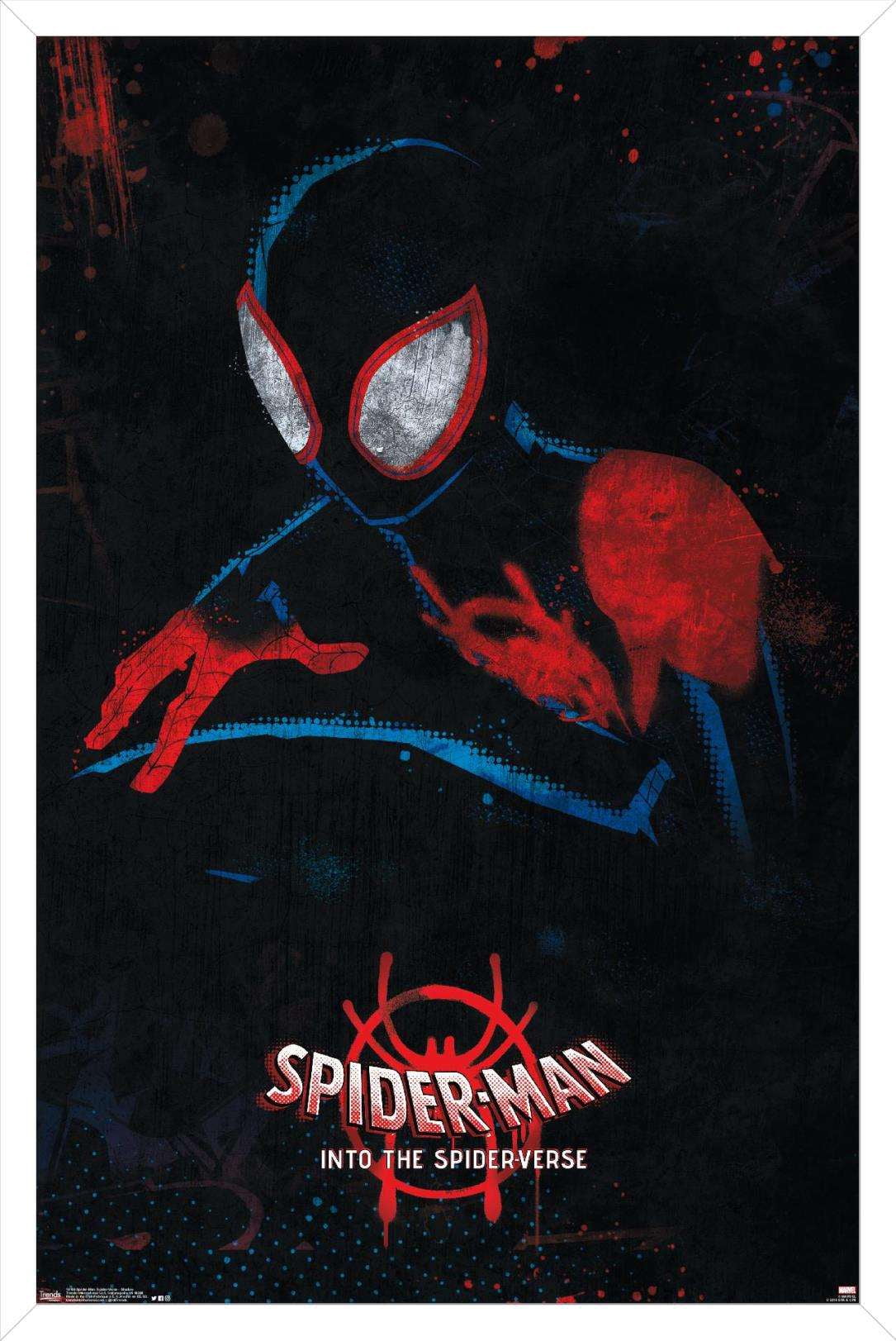 Marvel Spider-Man - Into The Spider-Verse - Shadow Wall Poster, 14.725" x 22.375", Framed