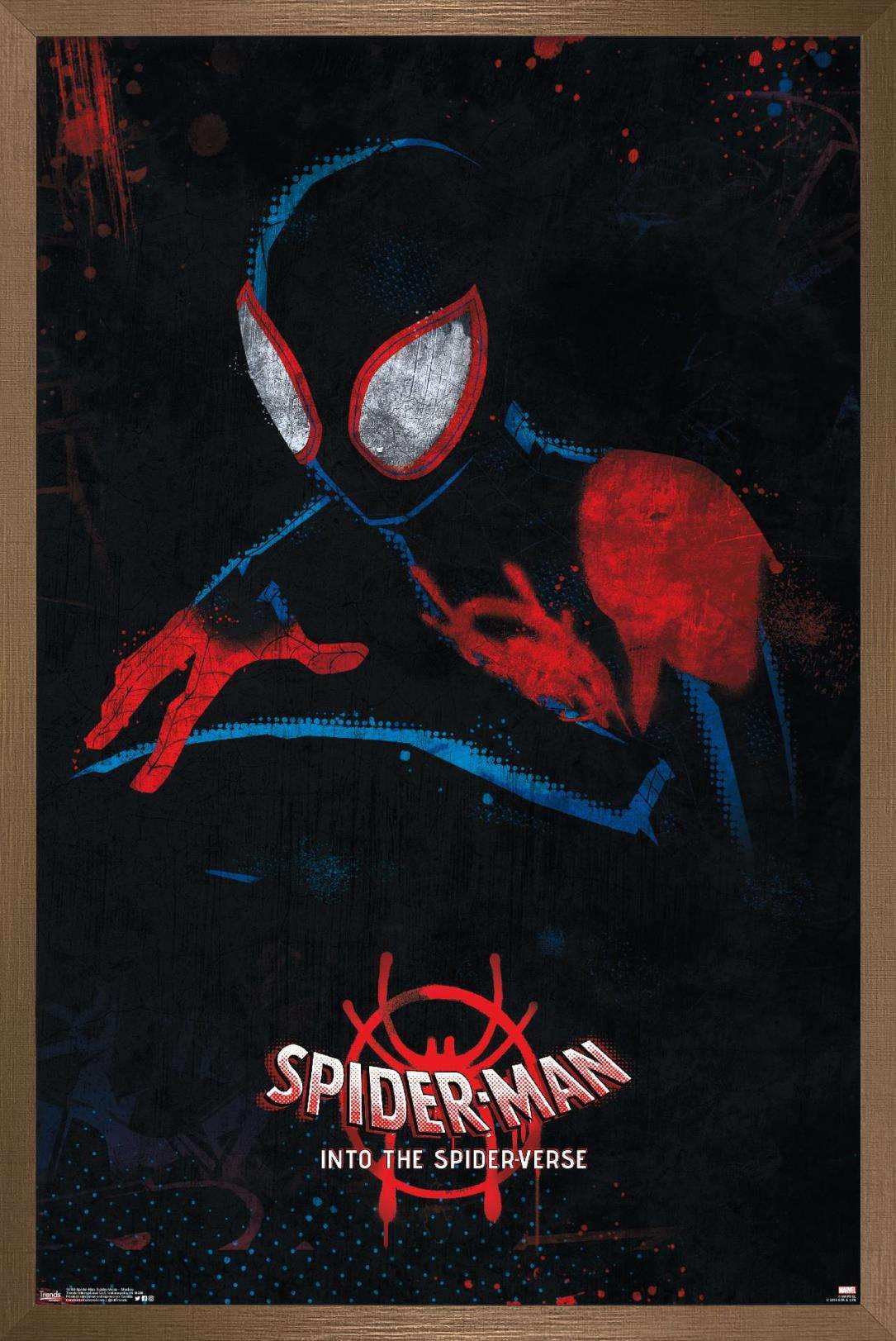 Marvel Spider-Man - Into The Spider-Verse - Shadow Wall Poster, 14.725" x 22.375", Framed
