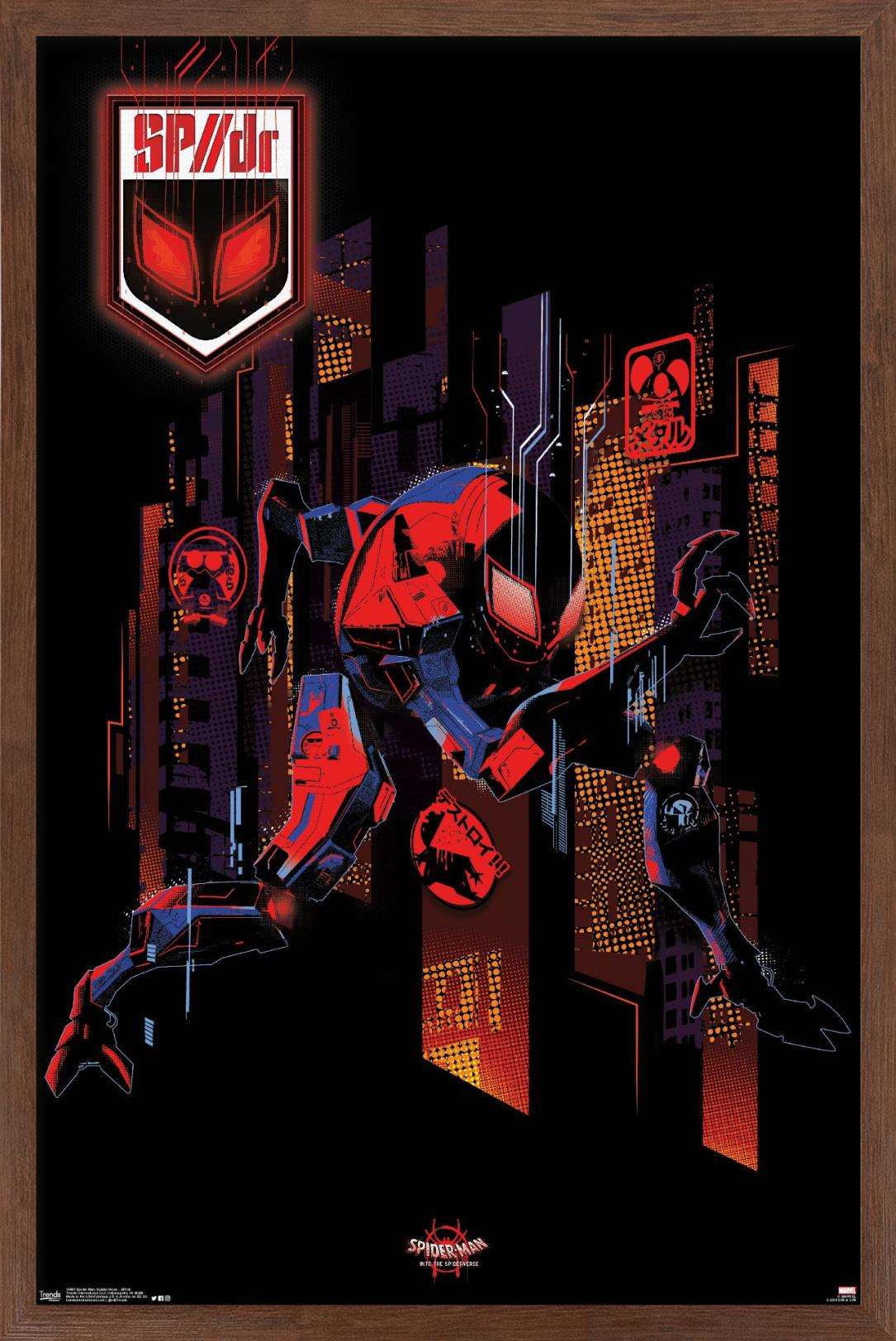 Marvel Spider-Man - Into The Spider-Verse - Sp//Dr Wall Poster, 14.725" x 22.375", Framed