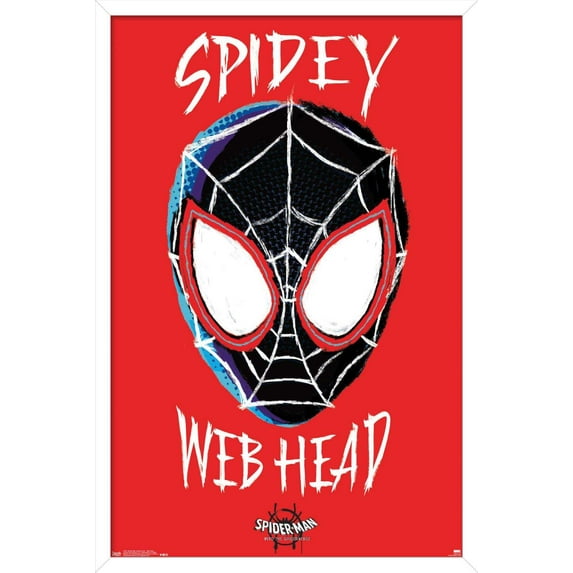 Marvel Spider-Man - Into The Spider-Verse - Web Head Wall Poster, 14.725" x 22.375", Framed