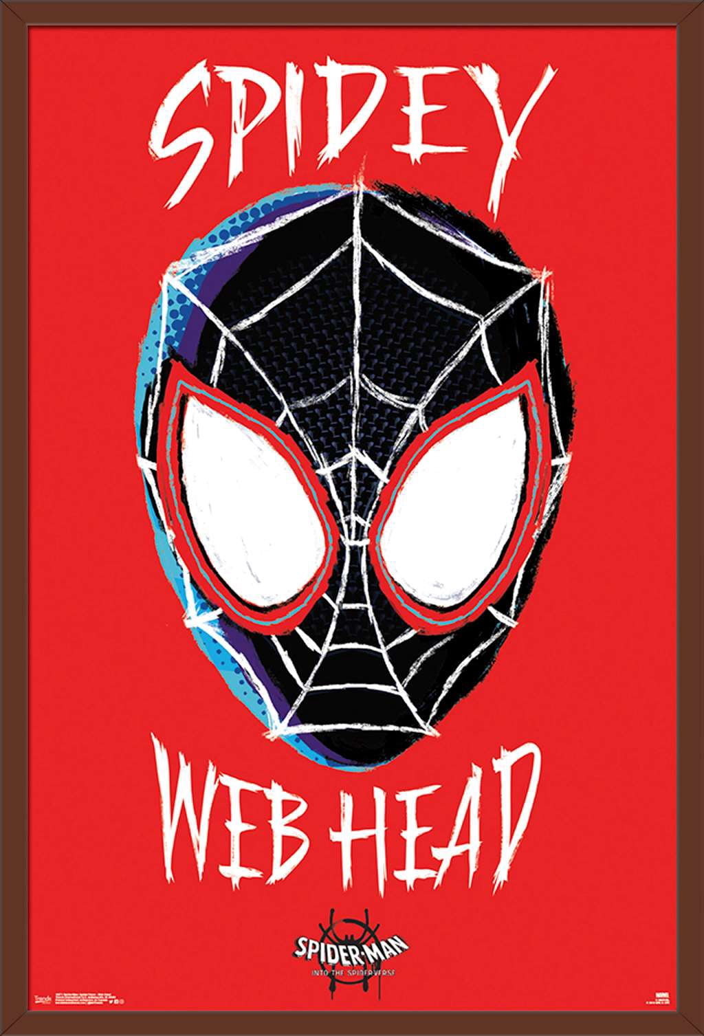 Marvel Spider-Man - Into The Spider-Verse - Web Head Wall Poster, 22.375" x 34", Framed