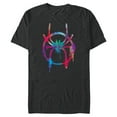 thumbnail image 1 of Marvel Spider-Man Into the Spider-Verse Rainbow Icon - Short Sleeve Blended T-Shirt for Adults - Customized-Dark Heather, 1 of 5