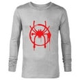 thumbnail image 1 of Marvel Spider-Man Into the Spider-Verse Red Icon - Long Sleeve T-Shirt for Men -Customized-Athletic Heather, 1 of 5