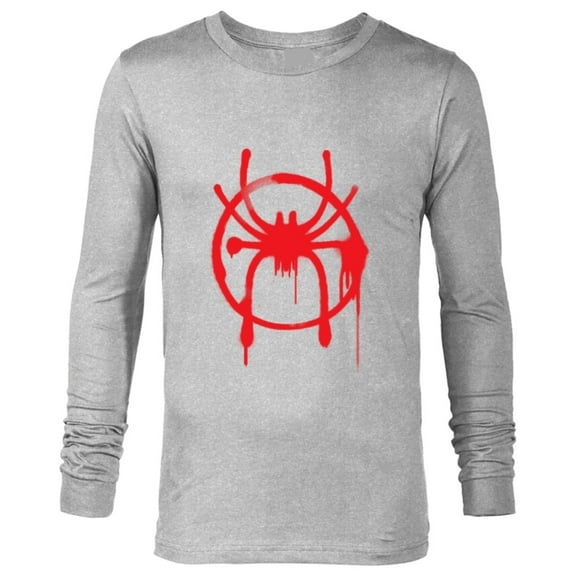 Marvel Spider-Man Into the Spider-Verse Red Icon - Long Sleeve T-Shirt for Men -Customized-Athletic Heather