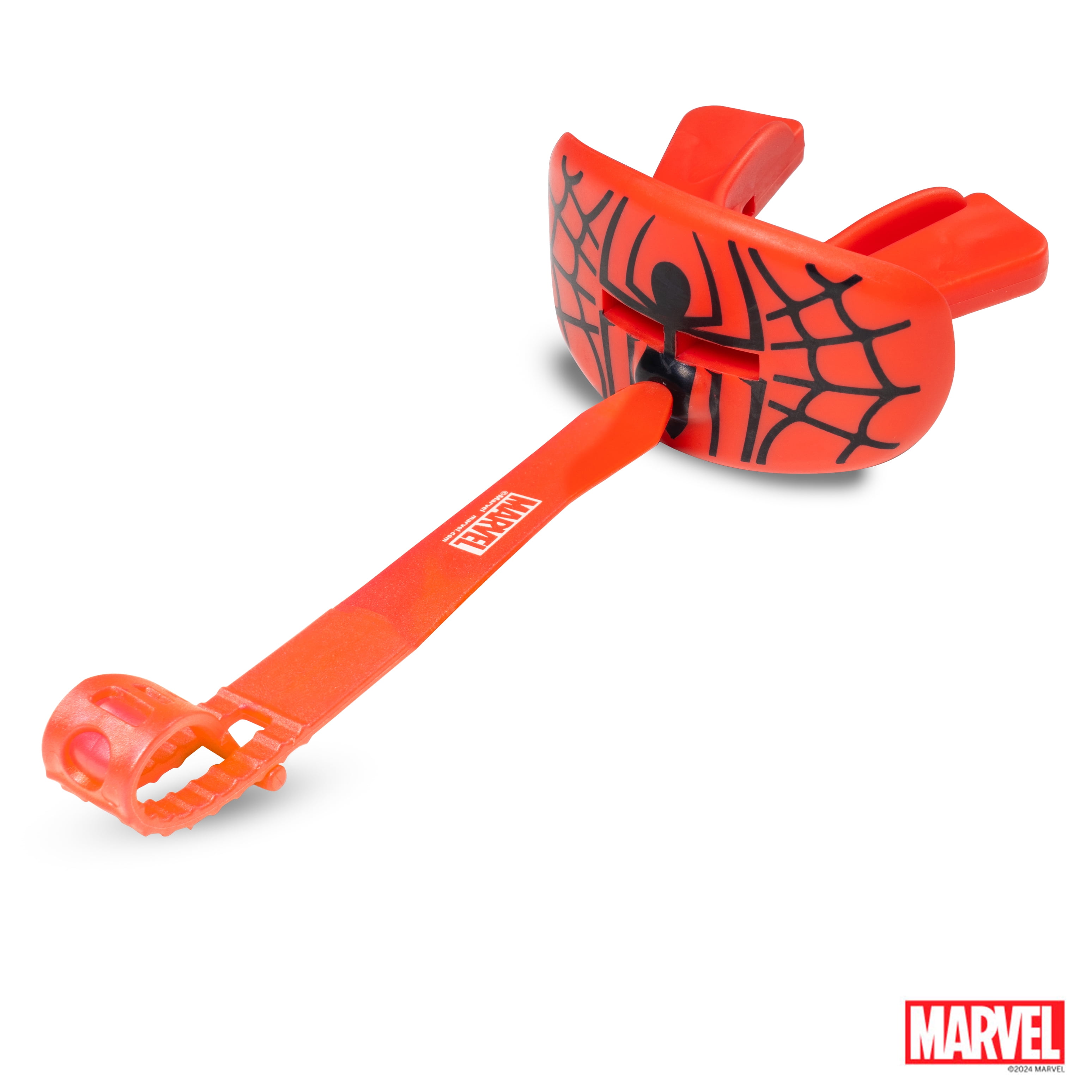 Marvel SpiderMan Lip Guard, Football Mouth Guard with Connected Strap