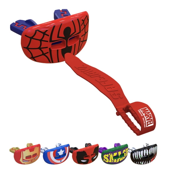Spider-Man Lip Guard, Football Mouth Guard with Detachable Strap