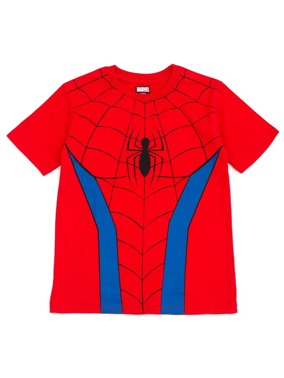 Spider-Man Little Kids' Boy or Girl Cosplay Short Sleeve T-Shirt Bright Red