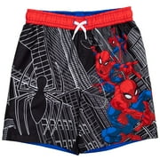 Marvel Spider-Man Little Boys Swim Trunks Bathing Suit Toddler to Big Kid