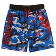 thumbnail image 1 of Marvel Spider-Man Little Boys Swim Trunks Bathing Suit Toddler to Big Kid, 1 of 5