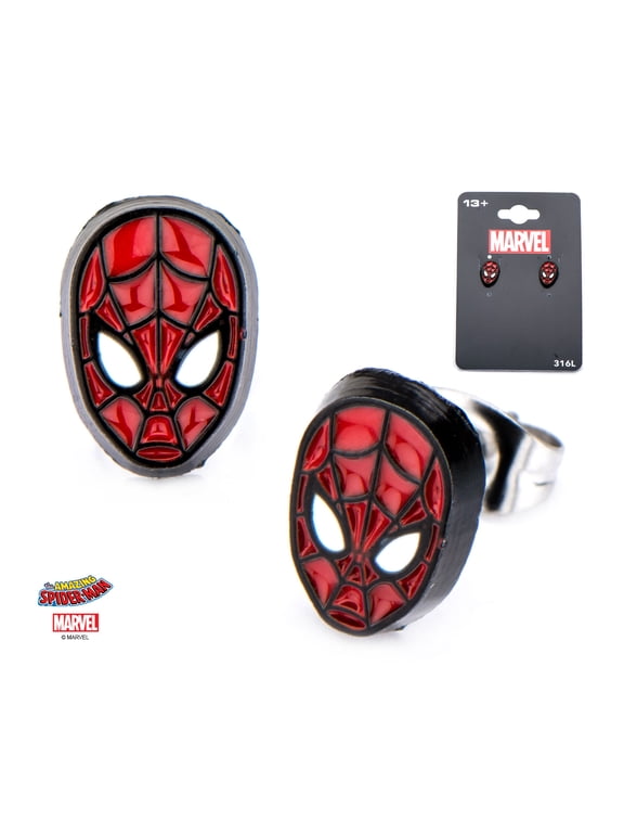 Spider-Man Logo Avengers Infinity War Unisex Stud Earrings