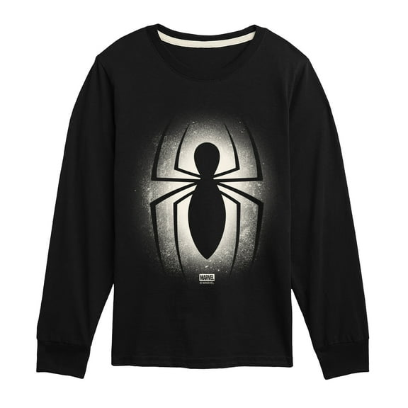Spider-Man - Spidey Logo Spray - Youth Boys Long Sleeve Graphic T-Shirt
