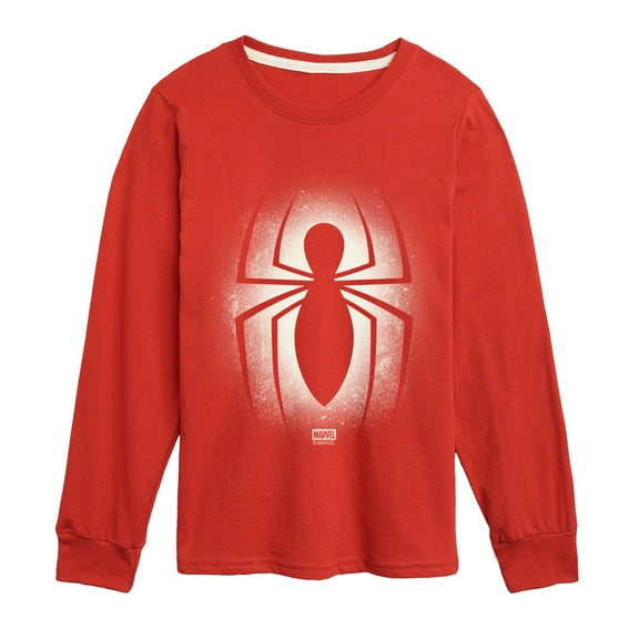Spider-Man - Spidey Logo Spray - Youth Boys Long Sleeve Graphic T-Shirt