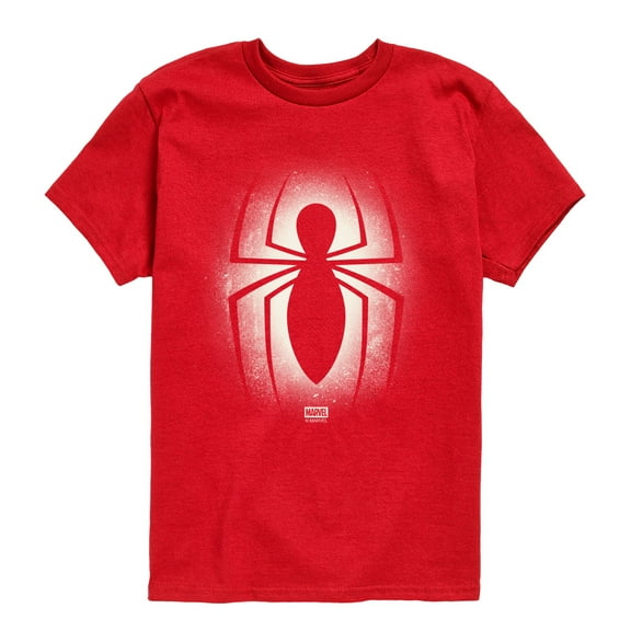 Spider-Man - Spidey Logo Spray - Youth Boys Short Sleeve Graphic T-Shirt
