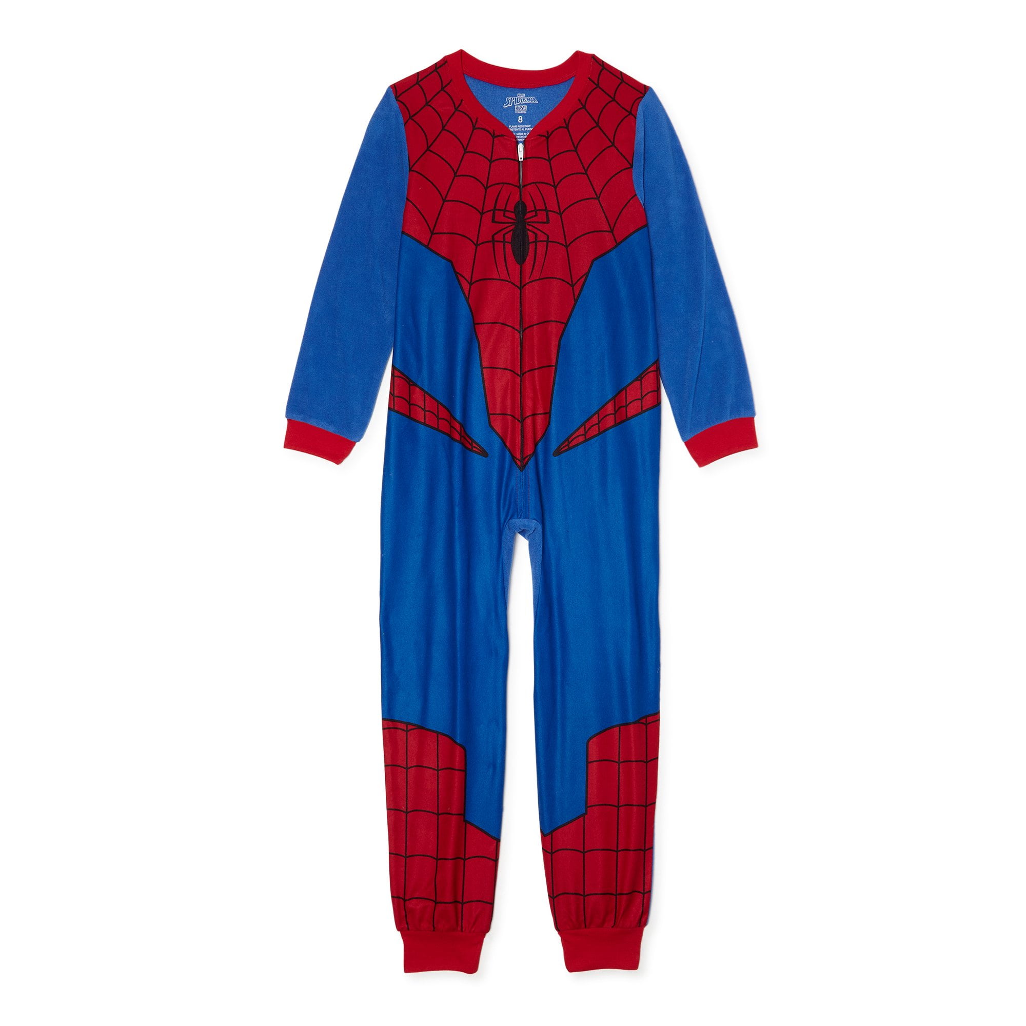 Marvel Spider Man Long Sleeve Costume Sleeper Blanket Pajama Boy