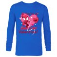 thumbnail image 1 of Marvel Spider-Man Love Heart You’re An Amazing Valentine - Long Sleeve T-Shirt for Men - Customized-Navy, 1 of 5