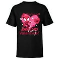 thumbnail image 1 of Marvel Spider-Man Love Heart You’re An Amazing Valentine - Short Sleeve T-Shirt for Kids - Customized-Black, 1 of 5