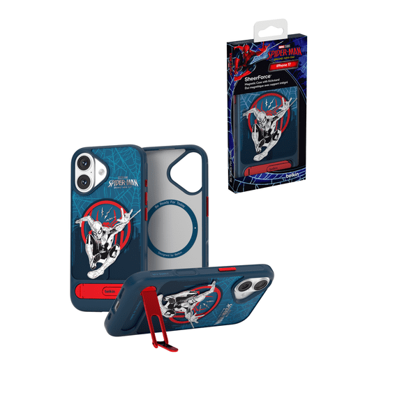 Marvel Spider-Man MagSafe Compatible Phone Case for iPhone 17 with Slim Design & Anti-Scratch Treated Coating - Magnetic, Transparent, & Shockproof Protective iPhone Case