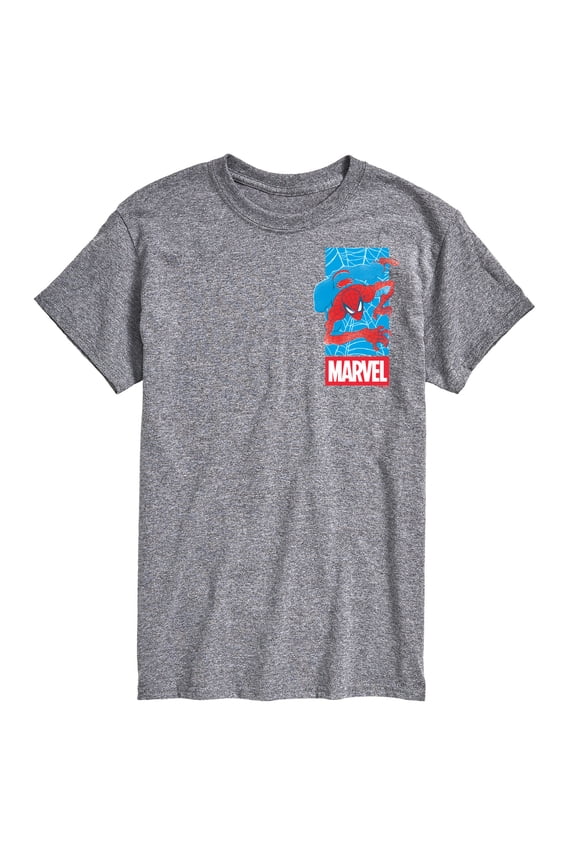 - Spider-Man Marvel Logo Webs - Men's Short Sleeve Graphic T-Shirt