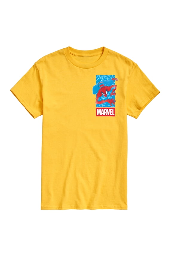 - Spider-Man Marvel Logo Webs - Men's Short Sleeve Graphic T-Shirt