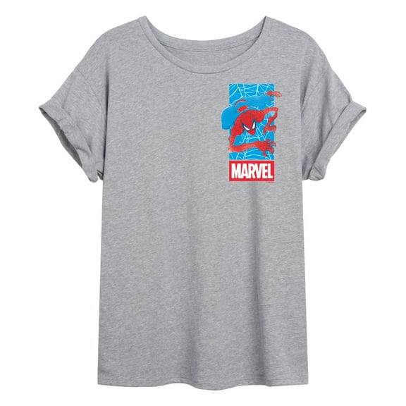 Marvel - Spider-Man Marvel Logo Webs - Women's Graphic T-Shirt