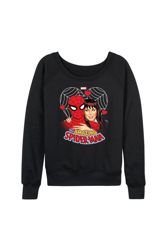 Spider-Man - Mary Jane Valentine - Women's French Terry Pullover Sweatshirt