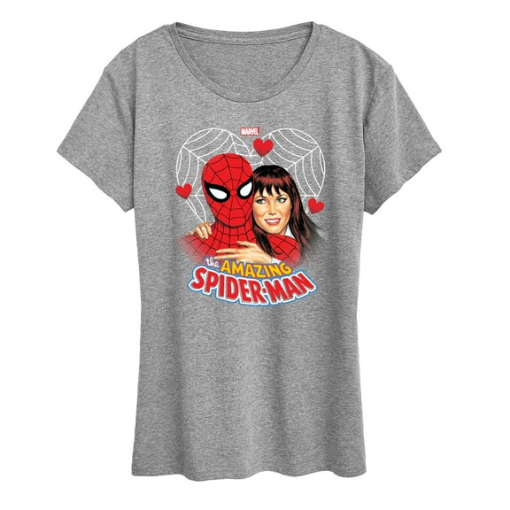 Marvel Spider-Man - Mary Jane Valentine - Women's Short Sleeve Graphic T-Shirt