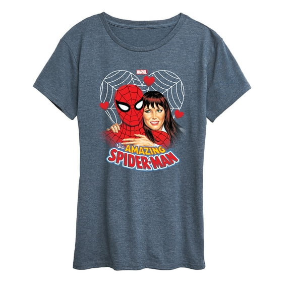 Marvel Spider-Man - Mary Jane Valentine - Women's Short Sleeve Graphic T-Shirt
