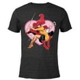 thumbnail image 1 of Marvel Spider-Man & Mary Jane Variant Cover Valentine's Day - Short Sleeve Blended T-Shirt for Adults – Customized-Black, 1 of 5